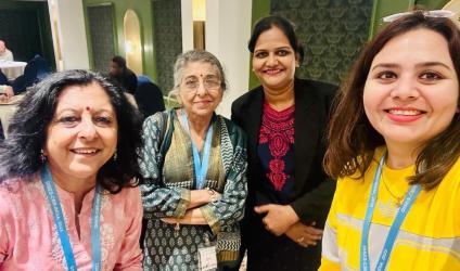 Presentation photo with Dr. Ritu Chopra - far left